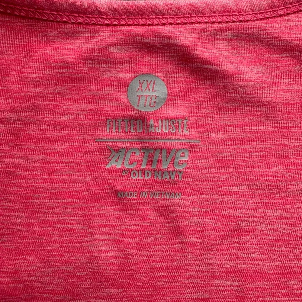 Old Navy Bright Pink Tank Top with Ruched Sides - Picture 2 of 7